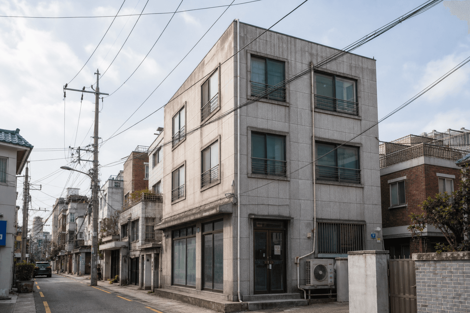 리모델링 전 노후 꼬마빌딩 조감도